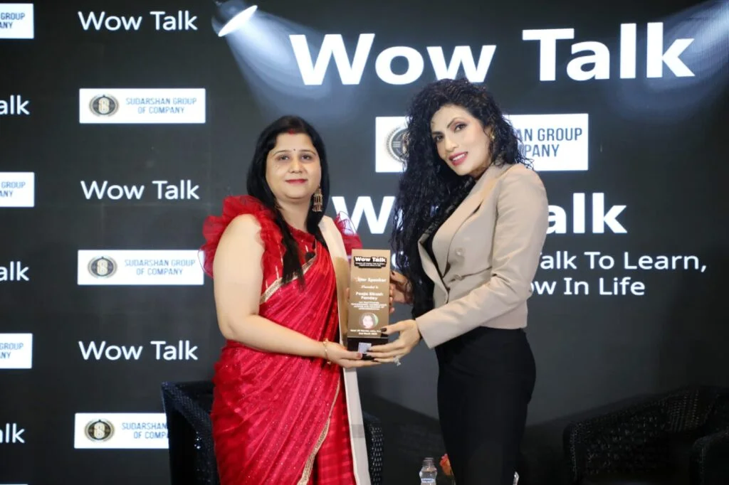 Pooja Pandey at a speaking event